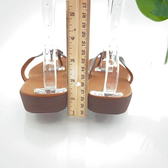 FitFlop Hoopla Tortoiseshell Women's Size 9 Brown Slip On Sandals - Picture 7 of 12